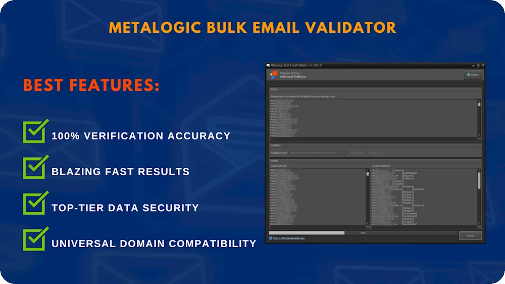 MetaLogic Bulk Email Validator