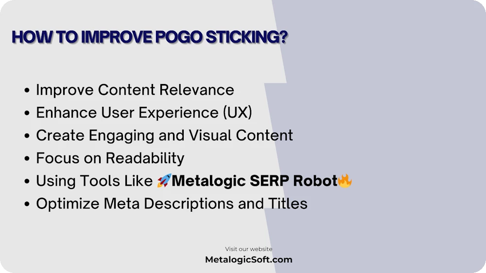 How to Improve Pogo Sticking for Better SEO with MetaLogic CTR Bot