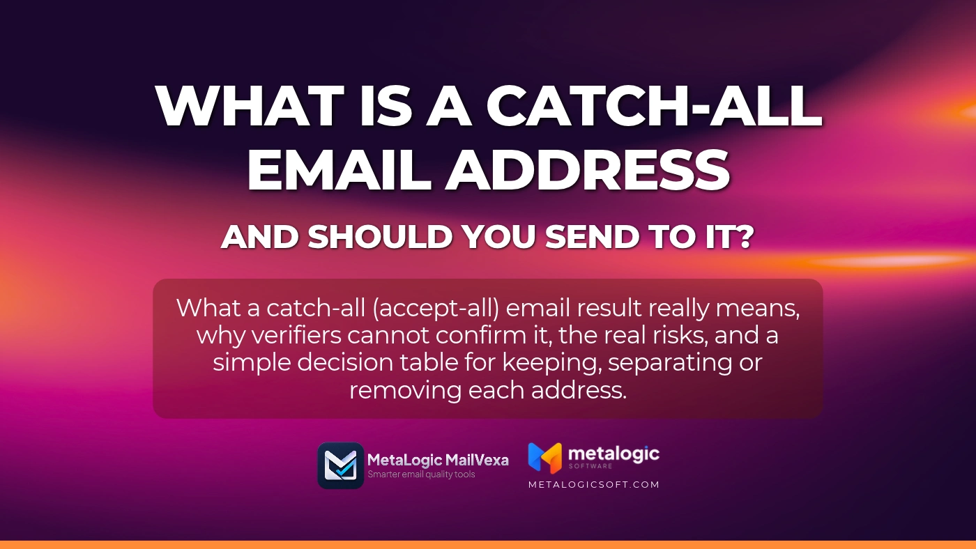 What is a catch-all email address, and should you send to it?