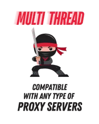 Multi Thread & Compatible with any type of Proxy Servers